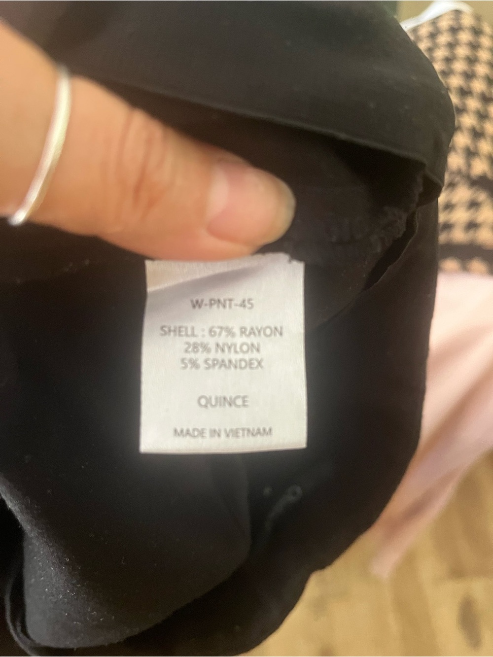Quince Black Straight-Leg Women's Trousers - Picture 5 of 5